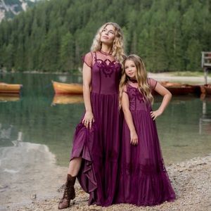 Joyfolie Josephine Dress Plum Small